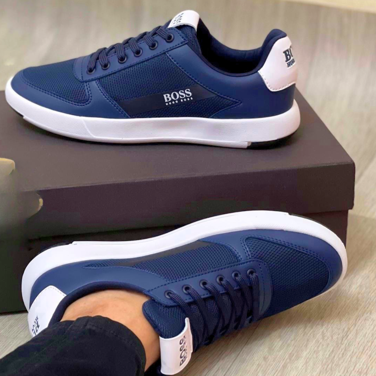 tenis hugo boss originales para hombre color azul Comprar tienda onlineshoppingcenterg Colombia centro de compras en linea